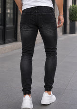 GUF CLOTHING - Ανδρικό τζιν παντελόνι basic jeans slim fit - Μαύρο 242002