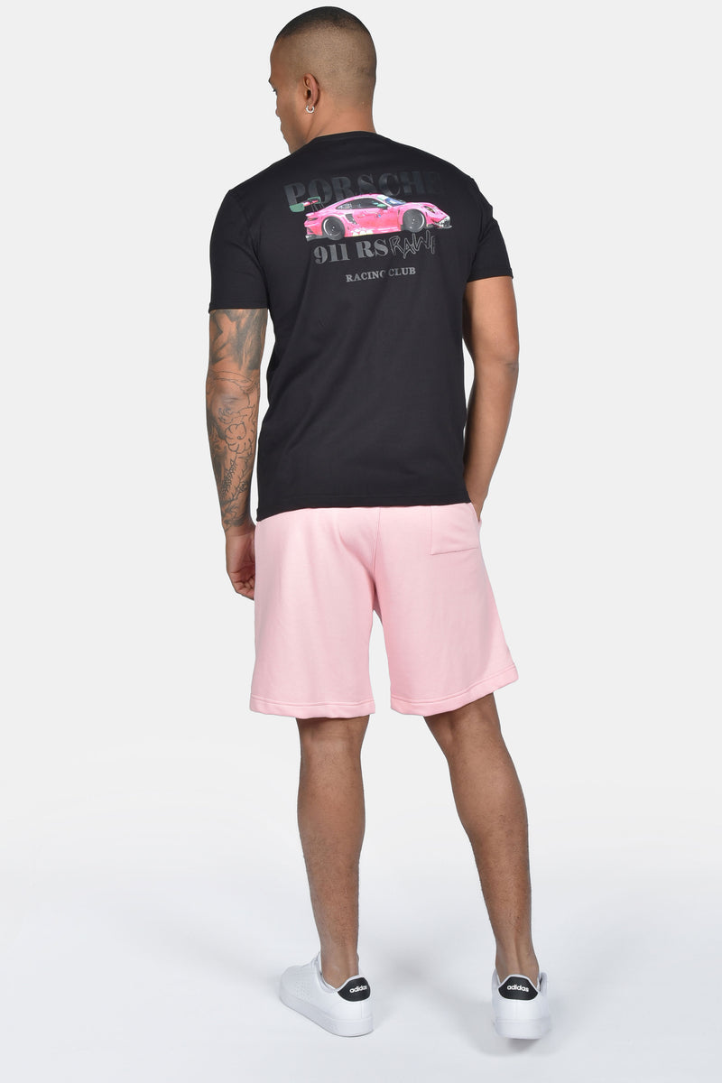 Ανδρική κοντομάνικη μπλούζα Two Brothers -BT-25600- racing club regular fit μαύρο