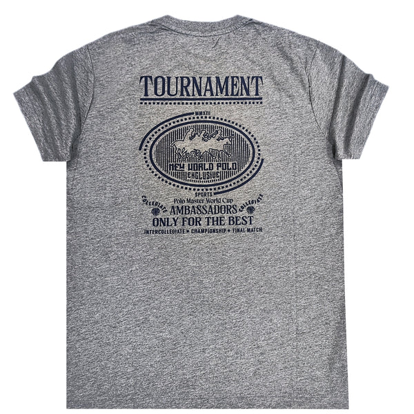 New World Polo - 24SSM20283 - tournament t-shirt - grey