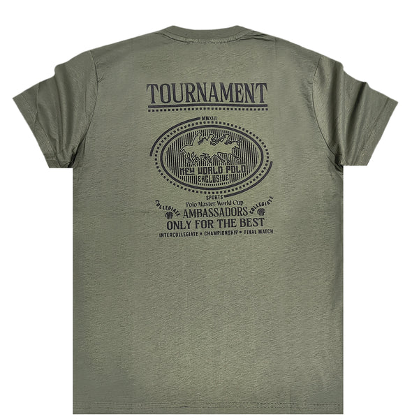 New World Polo - 24SSM20283 - tournament t-shirt - khaki