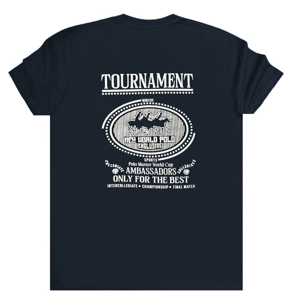 New World Polo - 24SSM20283 - tournament t-shirt - navy