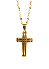 GUF CLOTHING Αλυσίδα από ανοξείδωτο ατσάλι central chain χρυσό 250511-3-gold