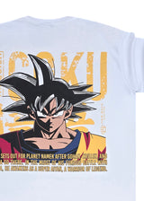 Ανδρική κοντομάνικη μπλούζα New wave clothing - 251-17 - vanquish goku logo λευκό