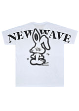 Ανδρική κοντομάνικη μπλούζα New wave clothing - 251-19 - street wear logo λευκό