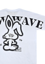 Ανδρική κοντομάνικη μπλούζα New wave clothing - 251-19 - street wear logo λευκό