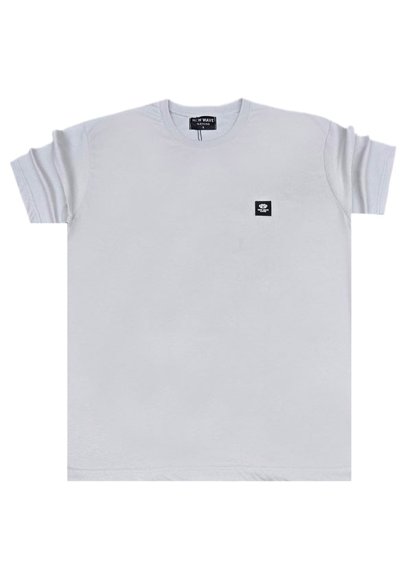 Ανδρική κοντομάνικη μπλούζα New wave clothing - 251-24 - pug life logo γκρι