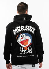 Ανδρικό φούτερ με κουκούλα New wave clothing -252-03-black hoodie-ROCK CORN