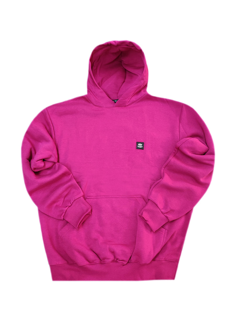 Ανδρικό φούτερ με κουκούλα New wave clothing -252-03-purple hoodie-ROCK CORN