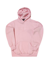 Ανδρικό φούτερ με κουκούλα New wave clothing -252-05-NEW WAVE pink logo relief