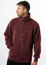 Ανδρική ζακέτα New wave clothing -252-11-μπορντό fleece