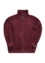 Ανδρική ζακέτα New wave clothing -252-11-μπορντό fleece