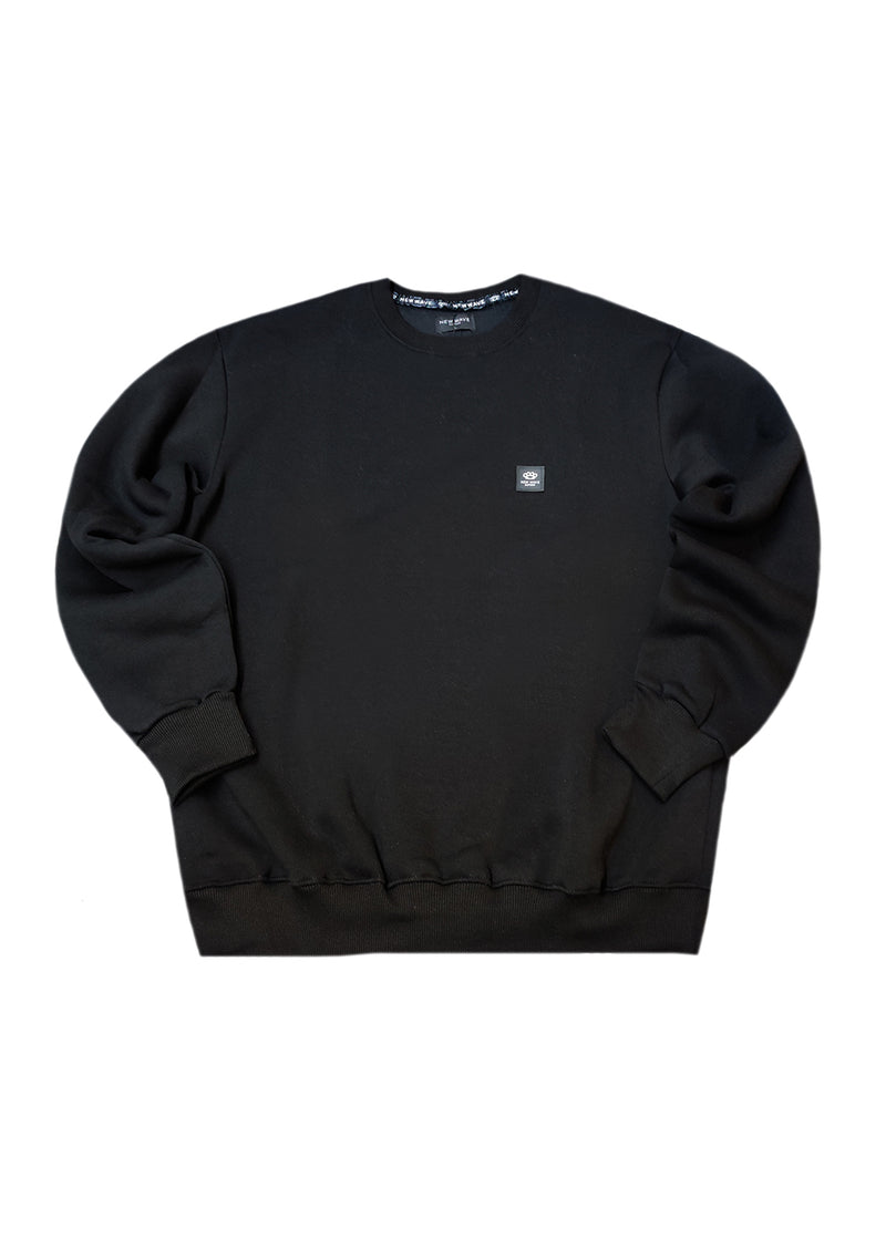 Ανδρικό φούτερ New wave clothing -252-14-black regular fit - LIFE IS A GAME