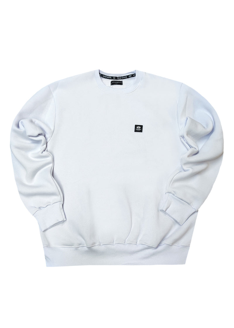 Ανδρικό φούτερ New wave clothing -252-14-white regular fit - LIFE IS A GAME