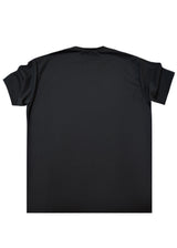 Ανδρική κοντομάνικη μπλούζα New Wave Clothing - 252-15 - fabric tee relaxed fit μαύρο