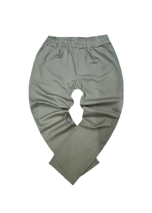 Ανδρικό υφασμάτινο παντελόνι New Wave Clothing - 252-22 - simple fabric pants regular fit  χακί