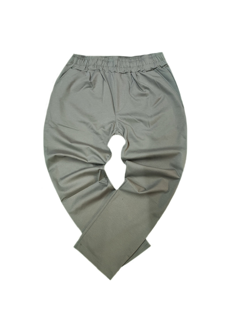 Ανδρικό υφασμάτινο παντελόνι New Wave Clothing - 252-22 - simple fabric pants regular fit  χακί