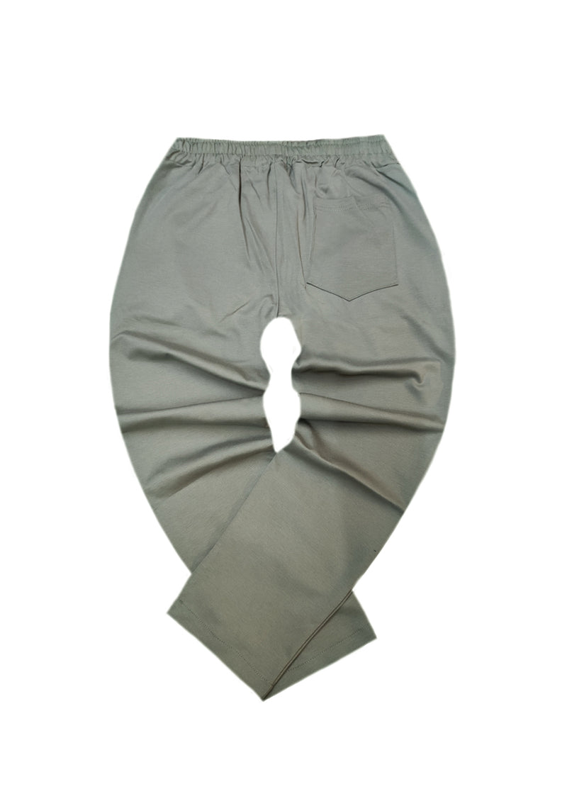Ανδρικό υφασμάτινο παντελόνι New Wave Clothing - 252-22 - simple fabric pants regular fit  χακί