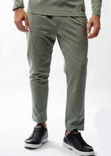 Ανδρικό υφασμάτινο παντελόνι New Wave Clothing - 252-22 - simple fabric pants regular fit  χακί