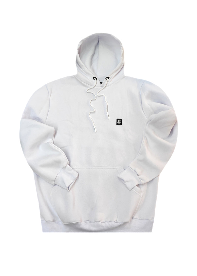 Ανδρικό φούτερ με κουκούλα New wave clothing -252-26-pretender logo regular fit λευκό