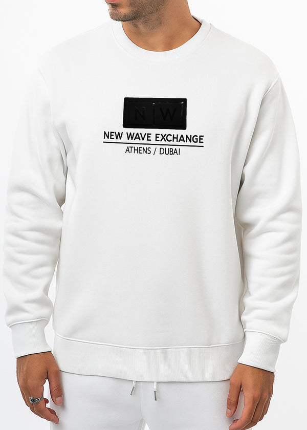 Ανδρικό φούτερ New Wave Clothing -252-41-NEW WAVE white Exchange