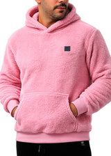 Ανδρική φούτερ με κουκούλα New wave clothing-252-45-Hoodie ροζ 232-39