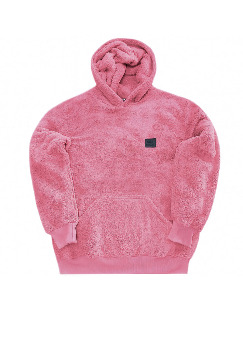 Ανδρική φούτερ με κουκούλα New wave clothing-252-45-Hoodie ροζ 232-39