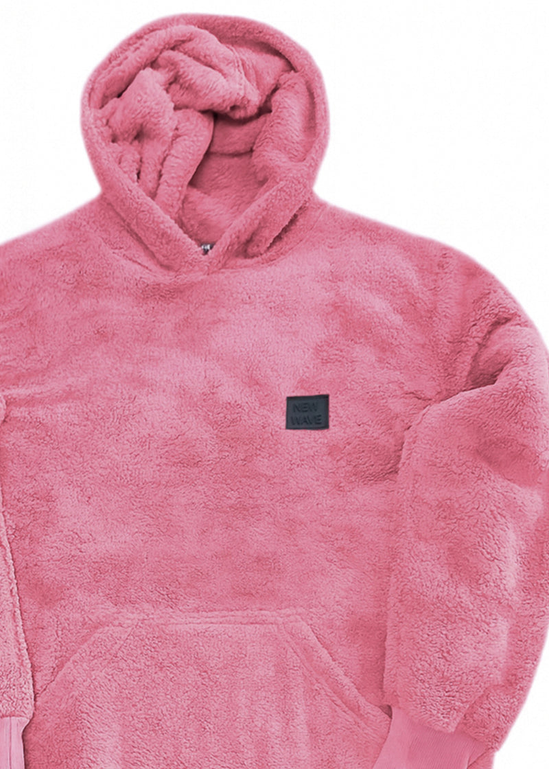 Ανδρική φούτερ με κουκούλα New wave clothing-252-45-Hoodie ροζ 232-39
