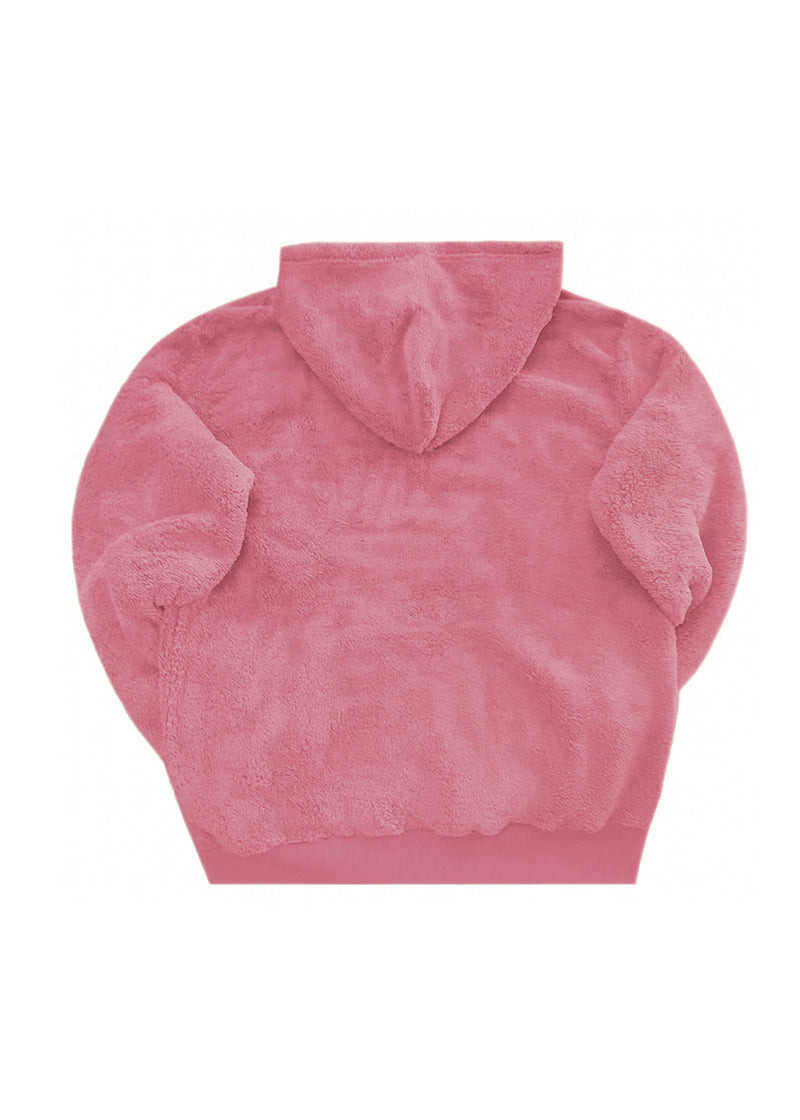 Ανδρική φούτερ με κουκούλα New wave clothing-252-45-Hoodie ροζ 232-39