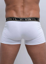 Vinyl art clothing - 80310-12 - boxer gold lined - white