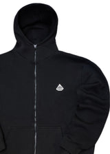 Ανδρική ζακέτα με κουκούλα Tony Couper-J26/2-Black Jacketr zip-up hoodie