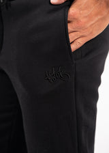 TWO BROTHERS - Ανδρική φόρμα με λάστιχο signature logo regular fit - Μαύρη BT-26590