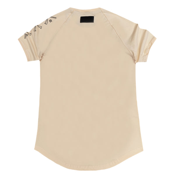 Vinyl art clothing - 27512-77 - icon logo print t-shirt - beige