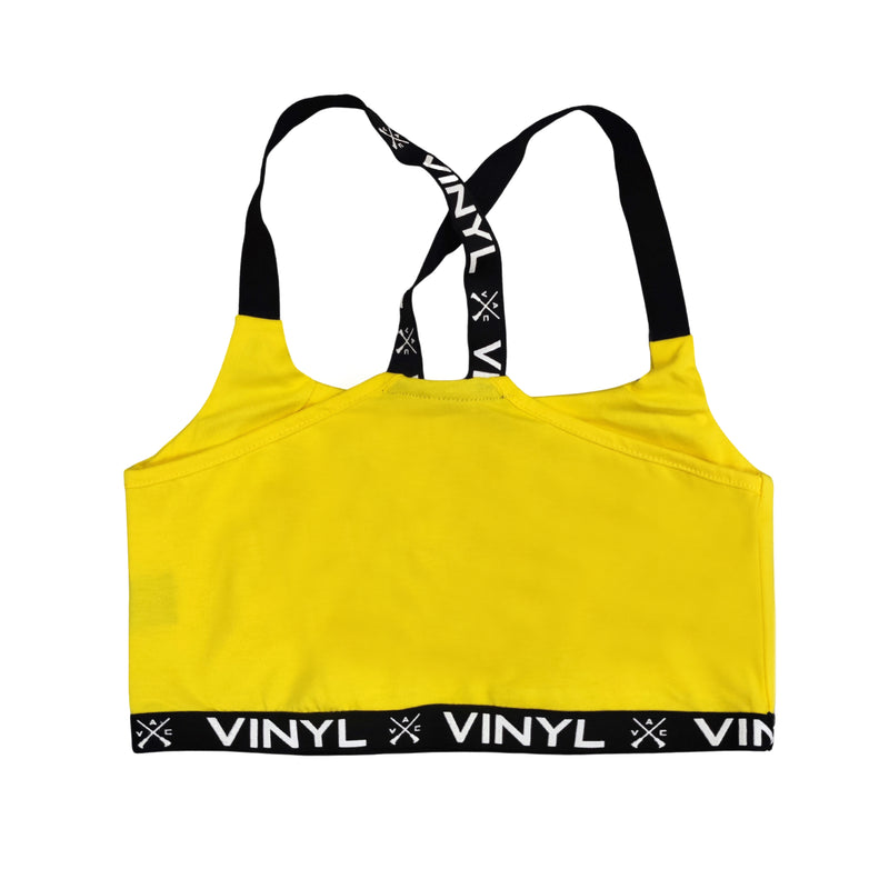 Γυναικείο Μπουστάκι Vinyl art clothing - 27892-99 - bra top regular fit κίτρινο