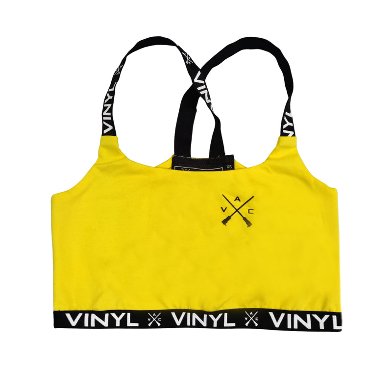 Γυναικείο Μπουστάκι Vinyl art clothing - 27892-99 - bra top regular fit κίτρινο