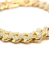 GUF - GUFA2 - high quality gold steel bracelet with little gems - gold