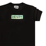 Henry clothing - 3-051 - iridescent logo t-shirt - black