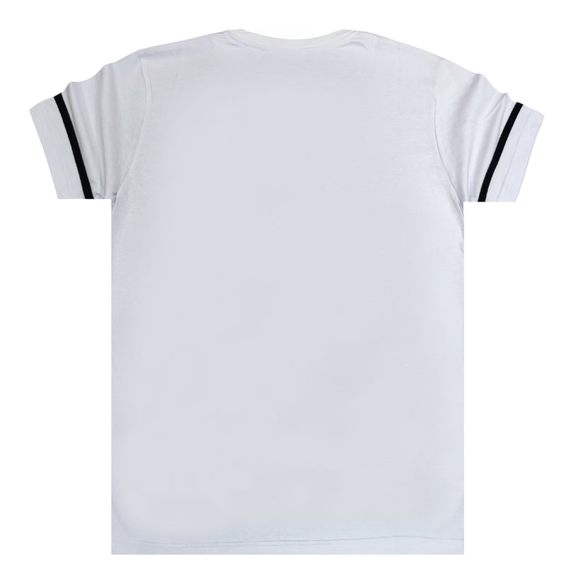 Henry clothing - 3-052 - accent sleeve t-shirt - white