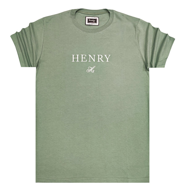 Henry clothing - 3-058 - logo t-shirt - green