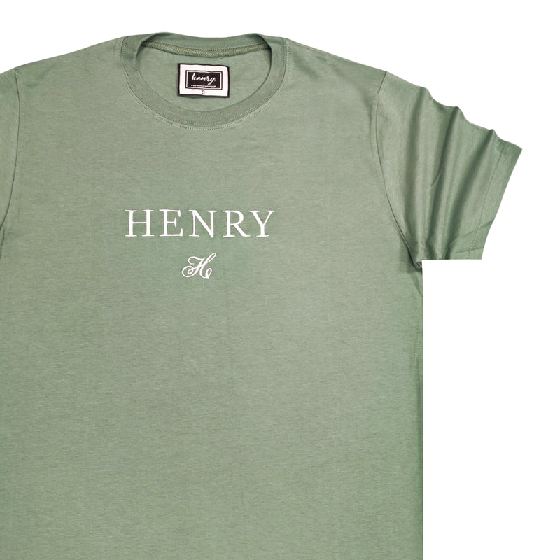 Henry clothing - 3-058 - logo t-shirt - green