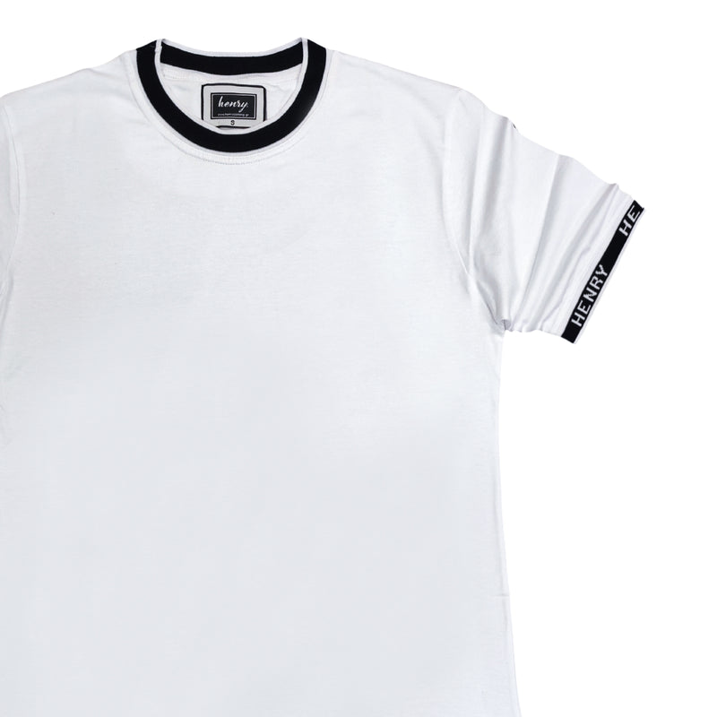 Henry clothing - 3-066 - colar t-shirt - white