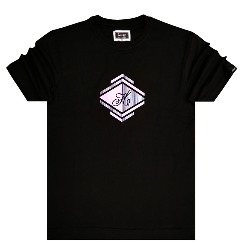 Henry clothing - 3-204 - hue logo t-shirt - black