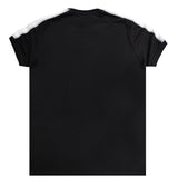 Henry clothing - 3-207 - logo taped tee - black