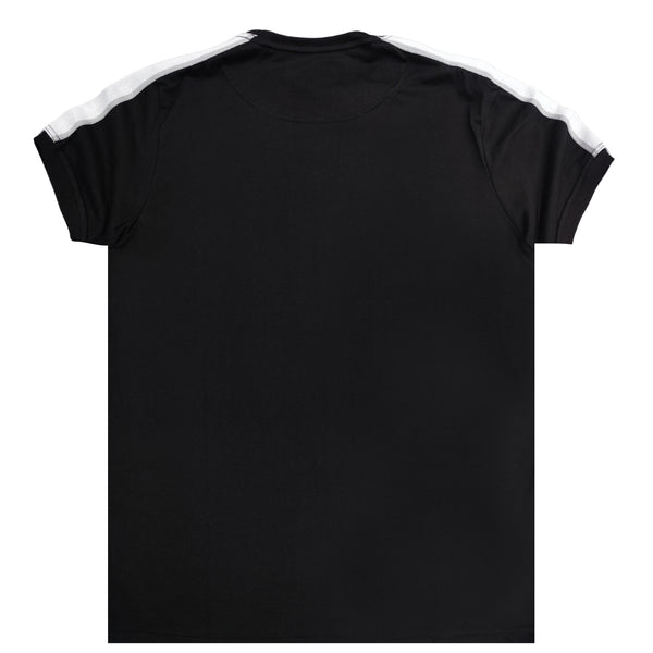 Henry clothing - 3-207 - logo taped tee - black