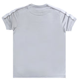 Henry clothing - 3-207 - logo taped tee - ice