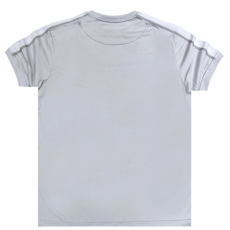 Henry clothing - 3-207 - logo taped tee - ice