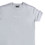 Henry clothing - 3-207 - logo taped tee - ice