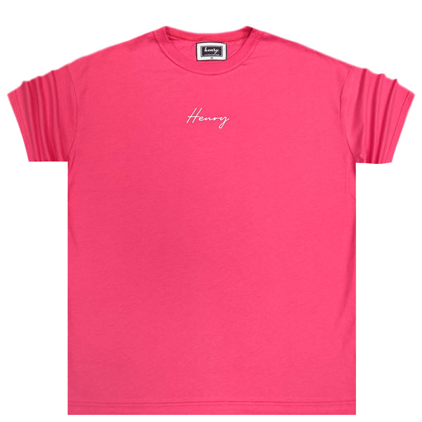 Henry clothing - 3-217 - extra oversized t-shirt - pink