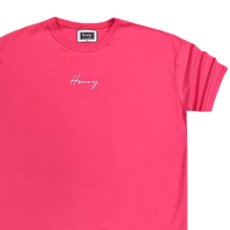 Henry clothing - 3-217 - extra oversized t-shirt - pink