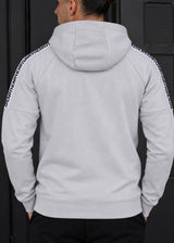 Ανδρική ζακέτα Henry clothing-3-304-ice black taped zip through hoodie