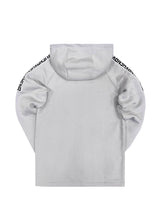 Ανδρική ζακέτα Henry clothing-3-304-ice black taped zip through hoodie